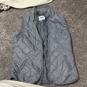 Old Navy Charcoal Quilted Vest